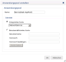 Anwendungspool erstellen